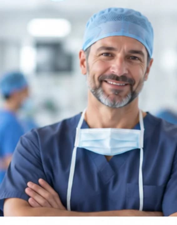 Chirurgien en tenue de bloc opératoire